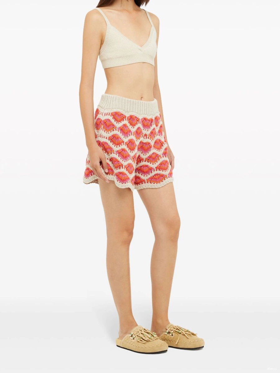Affordable Alanui shorts Hawa Women Mahal crochet-knit 0823